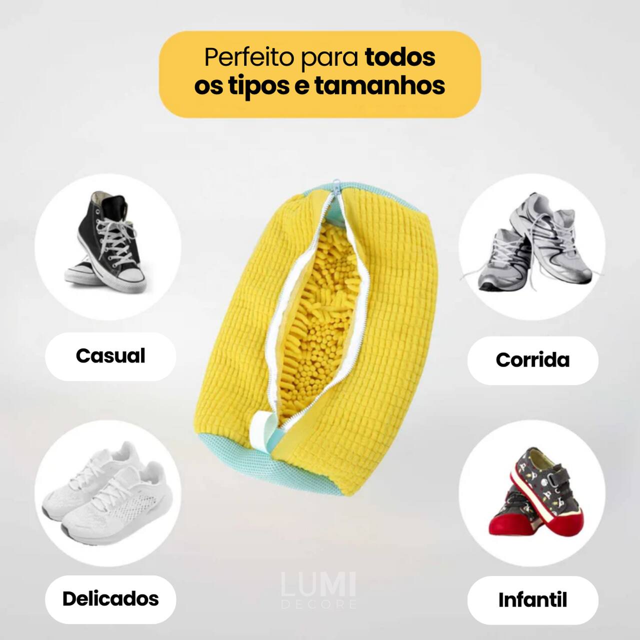 ZABAG® - Bolsa Lava Tênis e Calçados Sem Esforço + Lenços Grátis - Esquenta Black 🔥