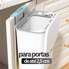 Lixeira Mágica® 10 Litros Pendurável + Adesivos e Ganchos de Brinde 🎁