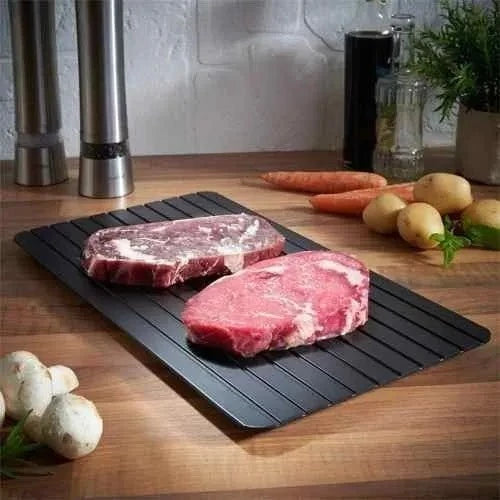 Tábua de Descongelamento Rápido e Prática - Ideal para Carnes, Frutos do Mar e Muito Mais!