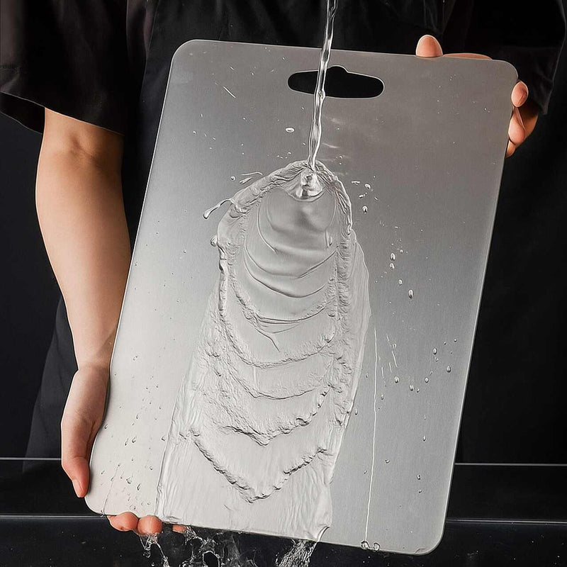 TitanChef® - Tábua De Corte Profissional 100% Titanium - Proteção Anti-Bactéria + Brinde Exclusivo 🏆