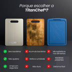 TitanChef® - Tábua De Corte Profissional 100% Titanium - Proteção Anti-Bactéria + Brinde Exclusivo 🏆