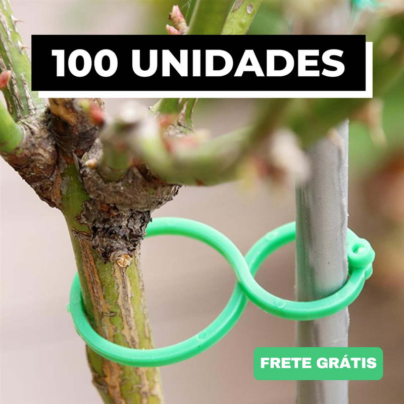 Clipes Suporte Para Plantas, Trepadeiras, Jardins - (Kit Promocional com 100 unidades)