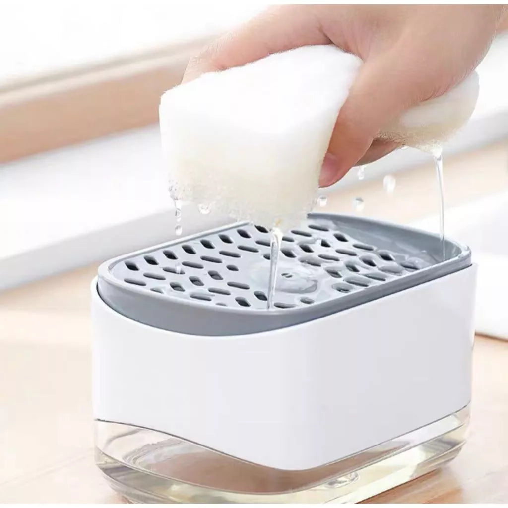 Dispenser de Detergente 2 em 1 – Praticidade, Economia e Organização na Sua Cozinha