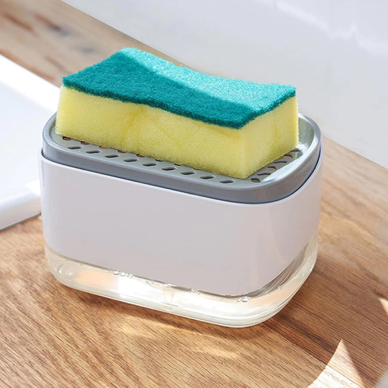 Dispenser de Detergente 2 em 1 – Praticidade, Economia e Organização na Sua Cozinha