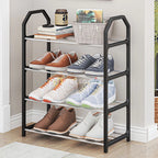 (Kit com 2 unidades) Sapateira Vertical 4 Andares: Organização, Versatilidade e Design Minimalista