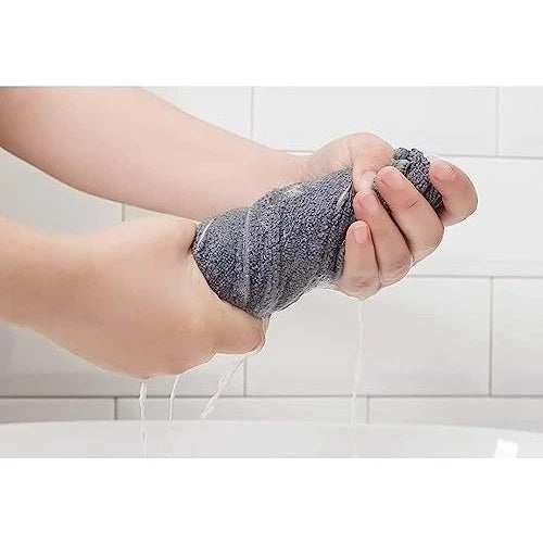 Kit com 2 Toalhas Mega Panão em Microfibra Celeste – Super Absorventes, Resistentes e Sem Fiapos