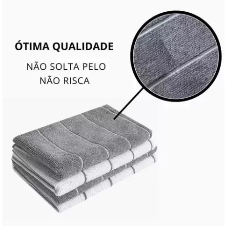 Kit com 2 Toalhas Mega Panão em Microfibra Celeste – Super Absorventes, Resistentes e Sem Fiapos