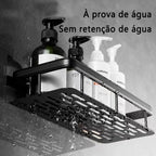 Suporte Organizador de Prateleiras para Banheiro sem Furo