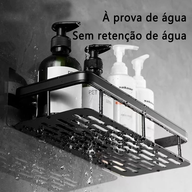 Suporte Organizador de Prateleiras para Banheiro sem Furo