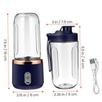 Liquidificador Pessoal Portátil com Lâminas de Aço Inoxidável – Sua Bebida Saudável a Qualquer Hora!