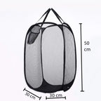 (Kit com 2 unidades) Cesto Dobrável em Nylon Multiuso – Praticidade, Organização e Proteção para Seu Lar