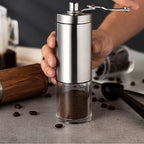 Moedor Manual de Café em Inox e Cerâmica – Compacto, Ajuste de Moagem