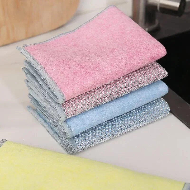 (Kit com 10) Pano de Lavar Louça Ultra Absorvente: Limpeza Profunda sem Esforço e sem Danificar Superfícies