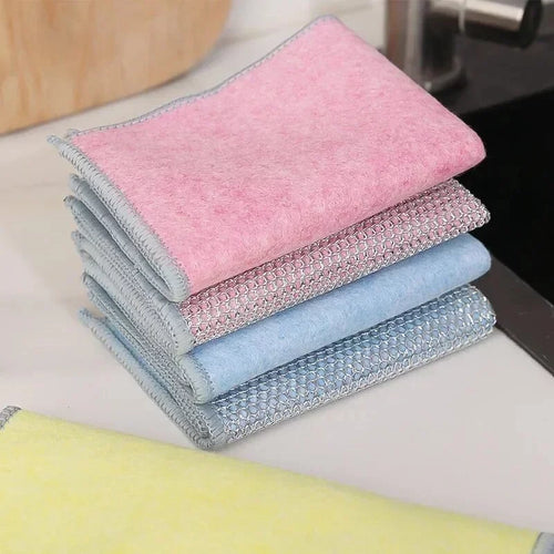 (Kit com 10) Pano de Lavar Louça Ultra Absorvente: Limpeza Profunda sem Esforço e sem Danificar Superfícies