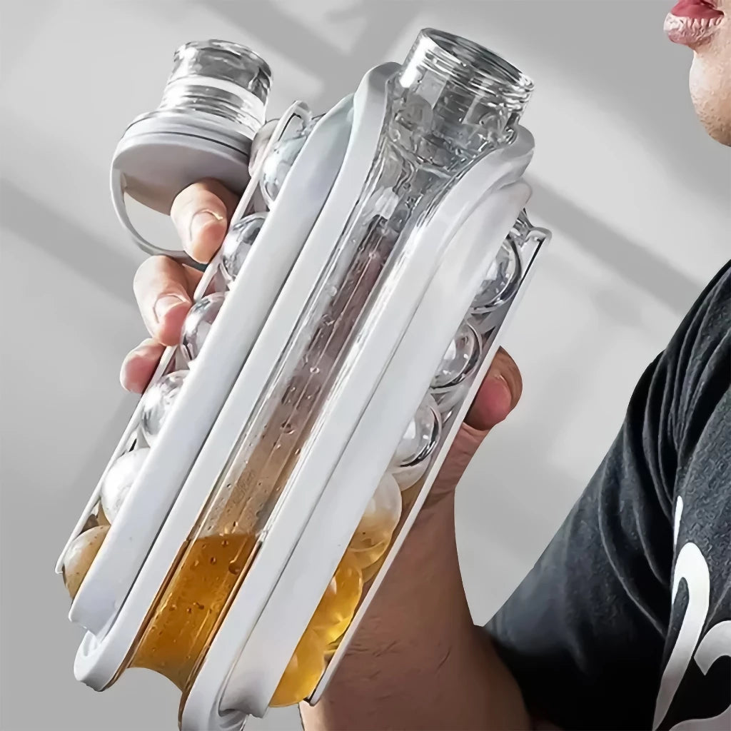 Garrafa Gelo Flex 2 em 1