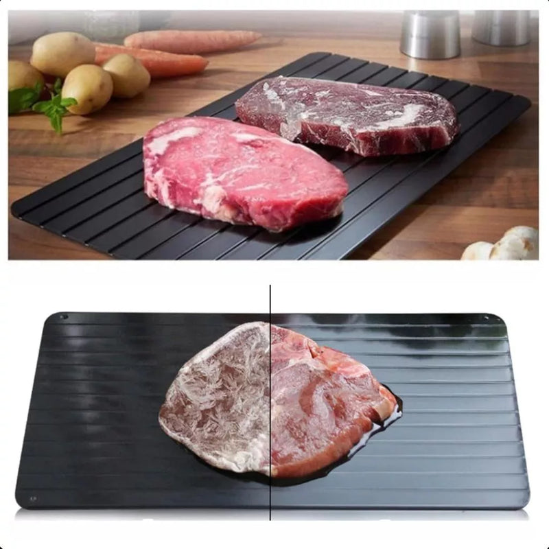 Tábua de Descongelamento Rápido e Prática - Ideal para Carnes, Frutos do Mar e Muito Mais!