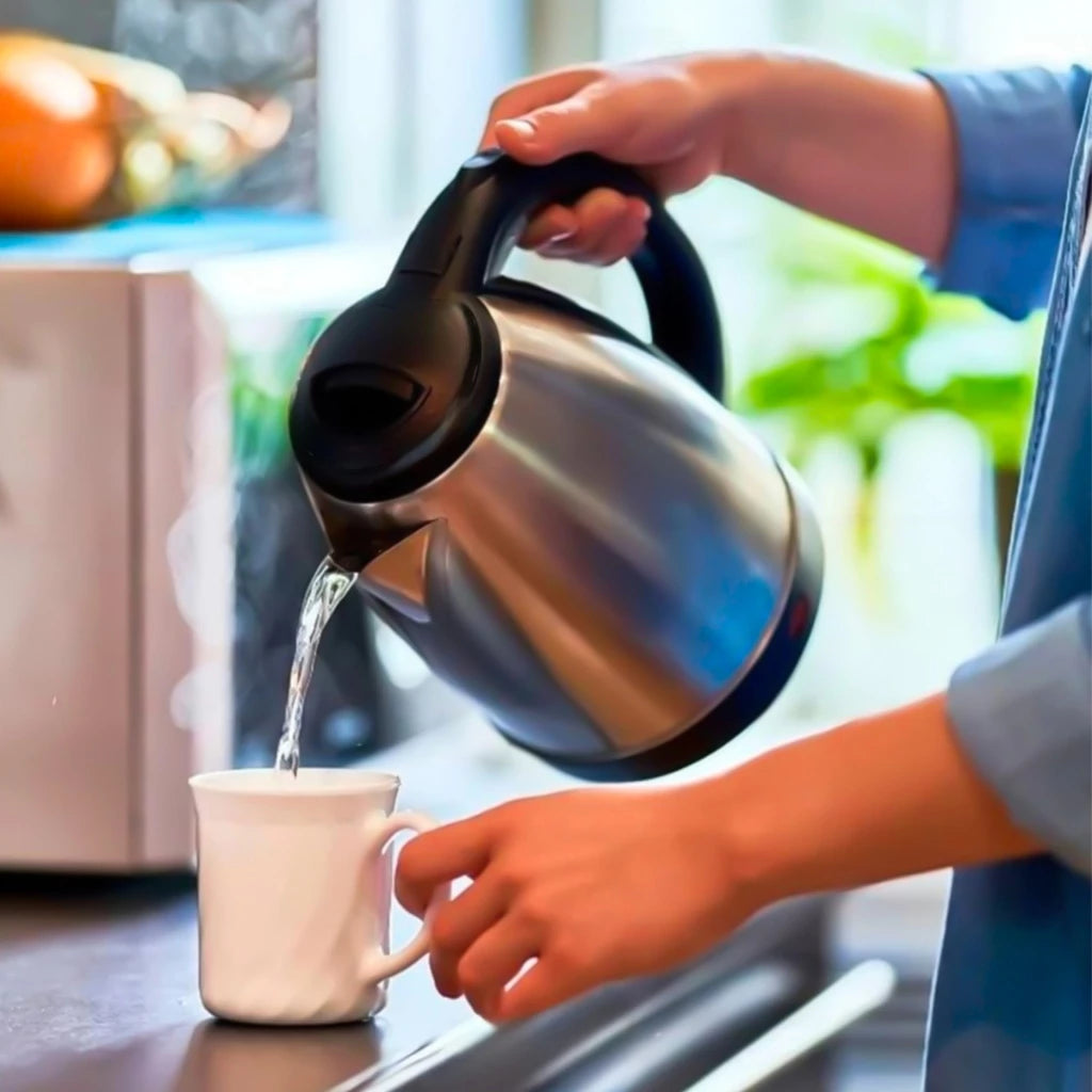 Chaleira Elétrica Térmica – 1,8 Litros em Aço Inoxidável