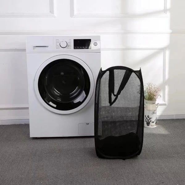 (Kit com 2 unidades) Cesto Dobrável em Nylon Multiuso – Praticidade, Organização e Proteção para Seu Lar