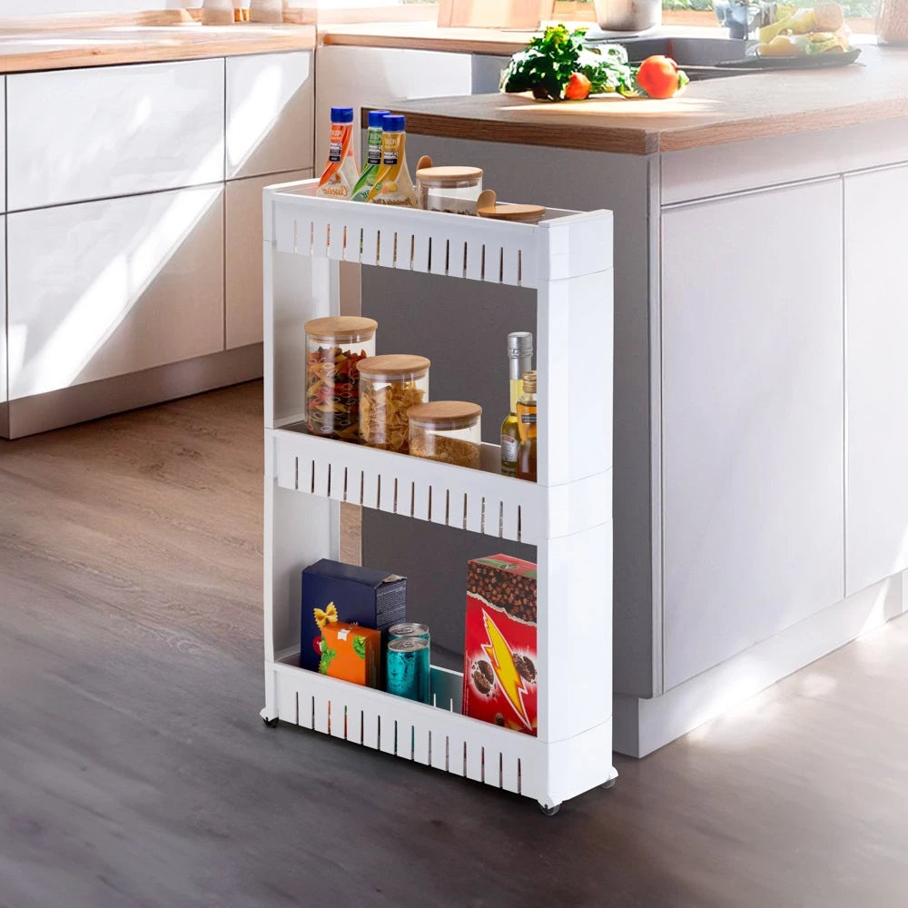 Prateleira Multiuso com Rodízios – Compacta, Versátil e Funcional