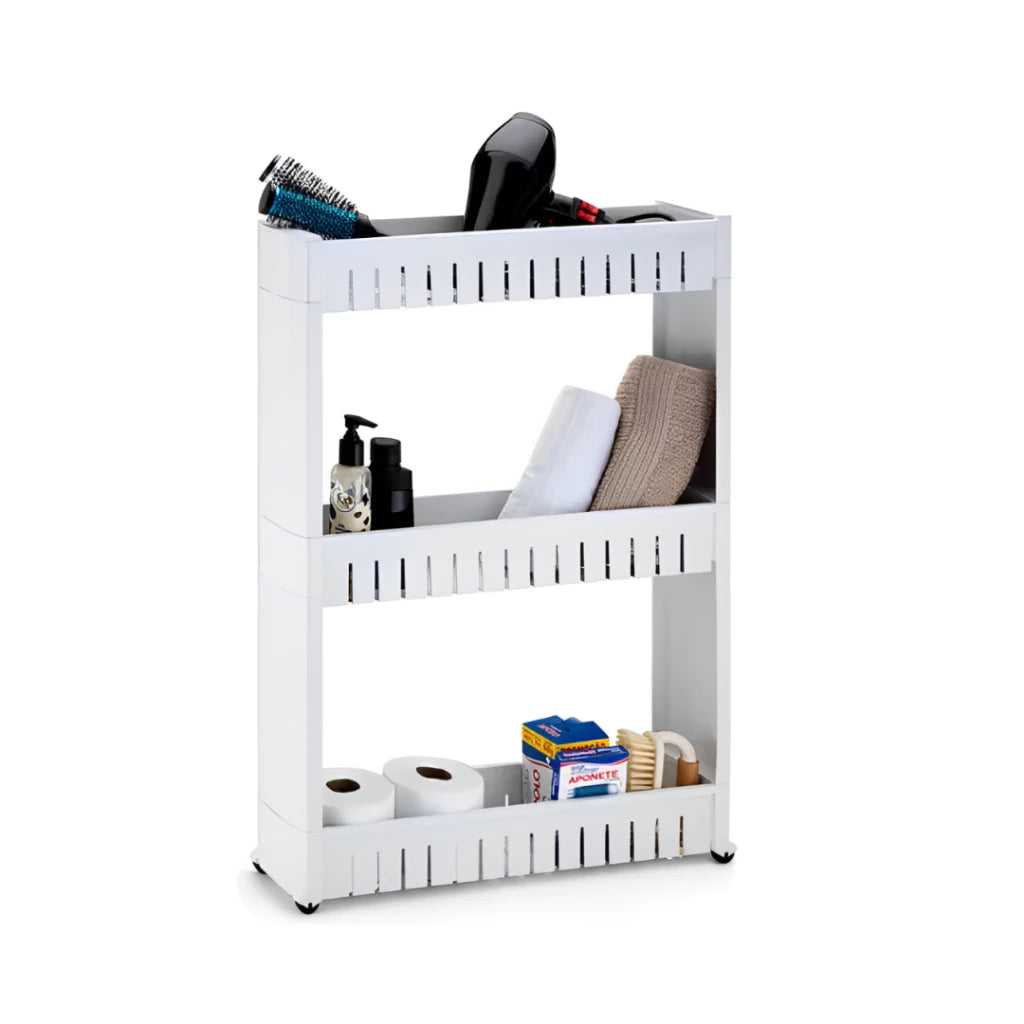 Prateleira Multiuso com Rodízios – Compacta, Versátil e Funcional