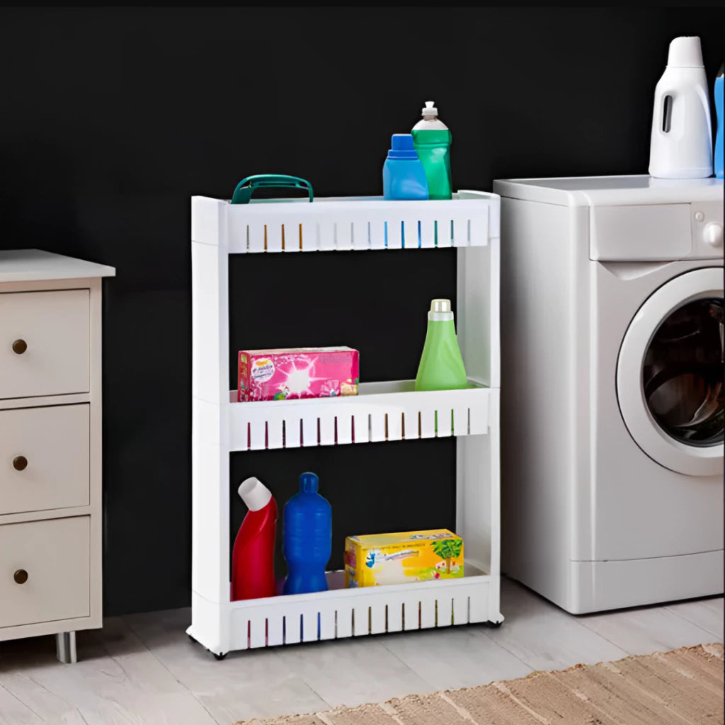 Prateleira Multiuso com Rodízios – Compacta, Versátil e Funcional