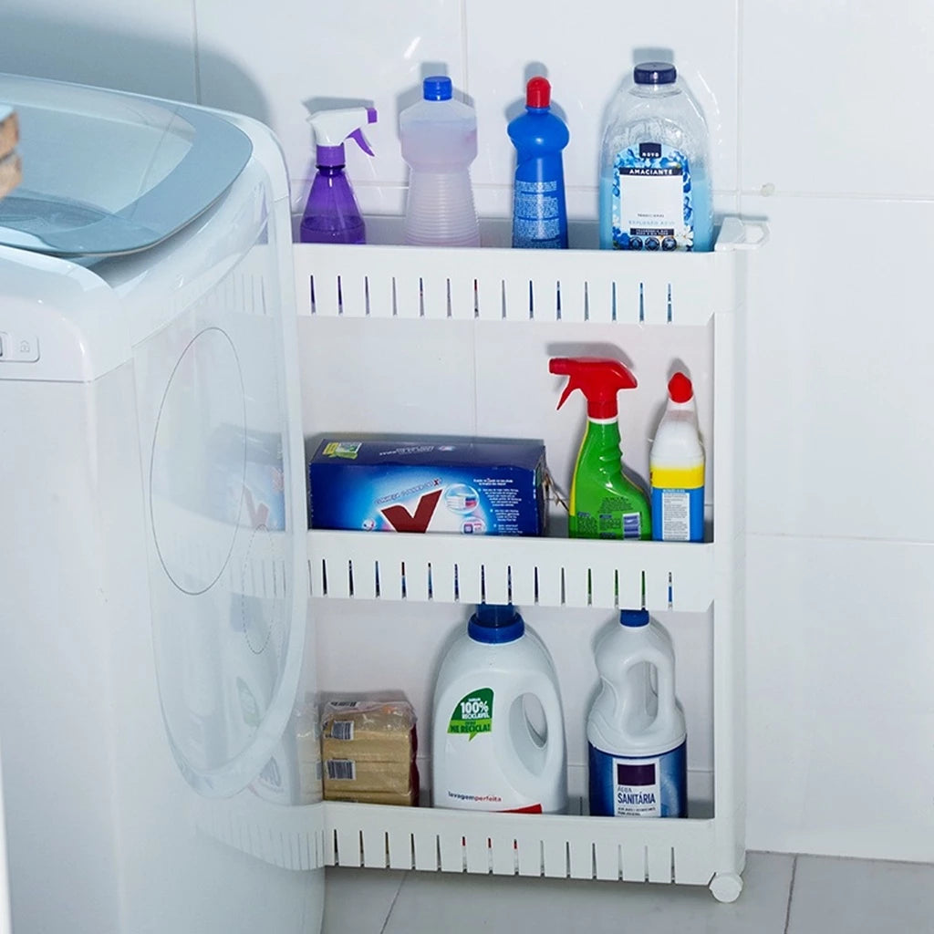 Prateleira Multiuso com Rodízios – Compacta, Versátil e Funcional