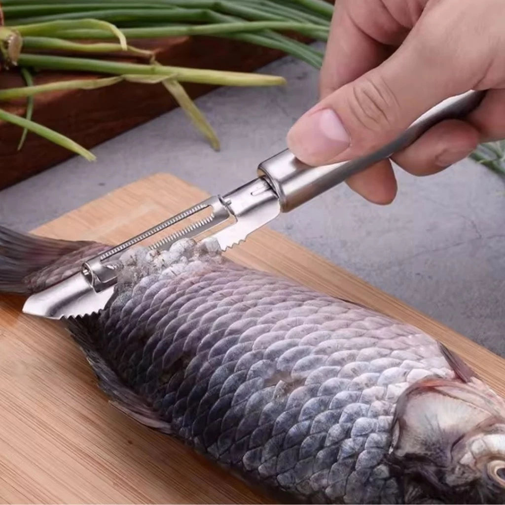 Descascador de Legumes em Aço Inoxidável – Praticidade, Durabilidade e Elegância para Sua Cozinha (KIT 3 PEÇAS)