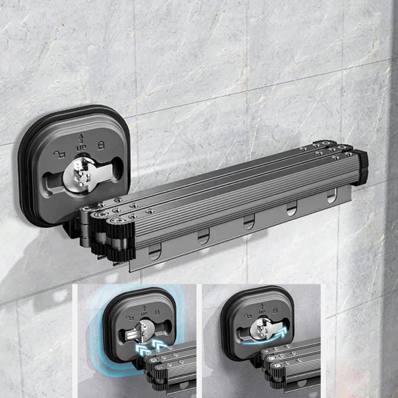 Varal Retrátil Slim 92cm com Ventosa – Organização, praticidade e design em um só produto!