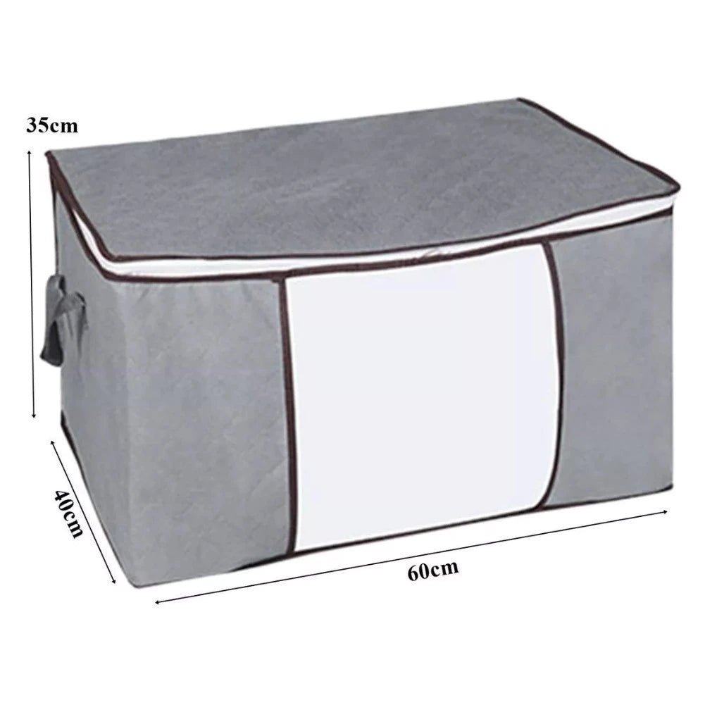 (Compre 1 e leve 2) Caixa Organizadora Ecológica Anti-Poeira e Umidade para Cobertores, Casacos e Roupas - Proteção Contra Insetos e Multiuso