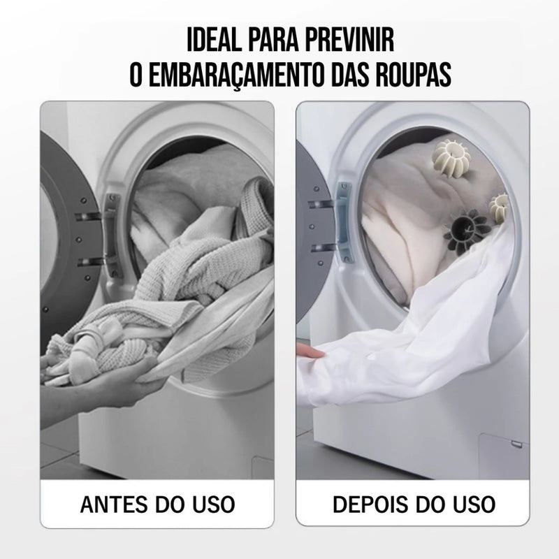 Kit Removedor de Pelos Mágico Reutilizável para Máquina de Lavar – Proteção, Eficiência e Cuidados com Suas Roupas! (Kit com 9 unidades)
