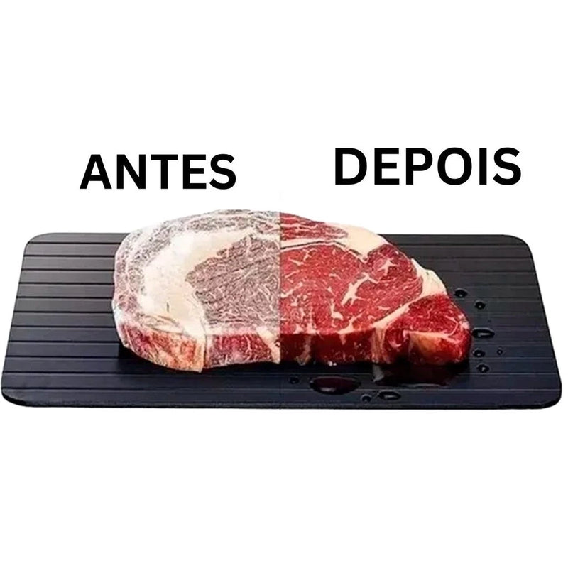 Tábua de Descongelamento Rápido e Prática - Ideal para Carnes, Frutos do Mar e Muito Mais!
