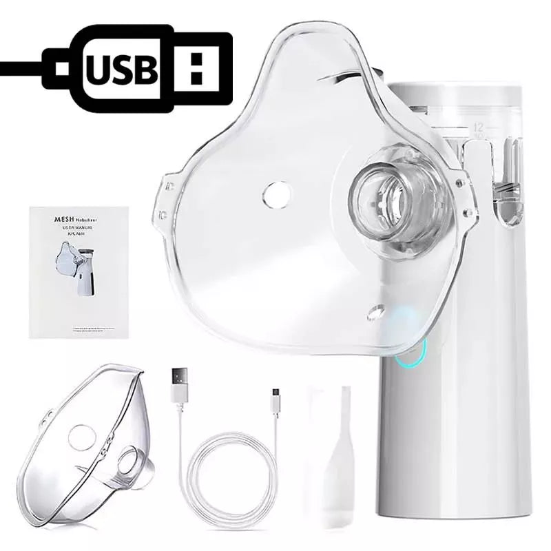 Inalador Nebulizador Portátil Ultra Silencioso – Ideal para Crianças e Adultos