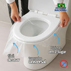 CapaClean® – Kit 50 Capas Higiênicas Individuais para Vaso Sanitário - Higiene em 1º Lugar 🏆