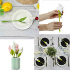 Kit 16 Flores Porta Guardanapos Jantar Elegante - Frete Grátis