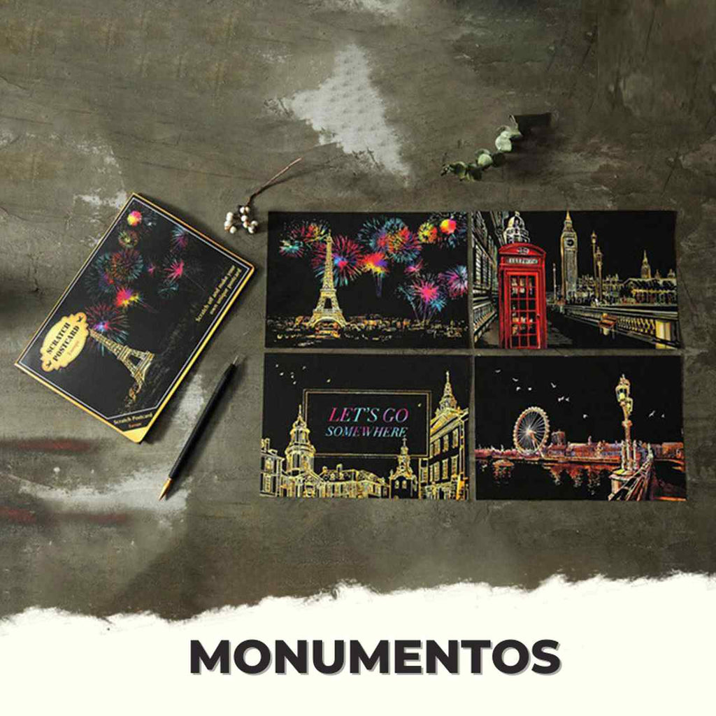 Kit com 4 Telas de Desenhos Mágicos Lumier + Brinde Exclusivo