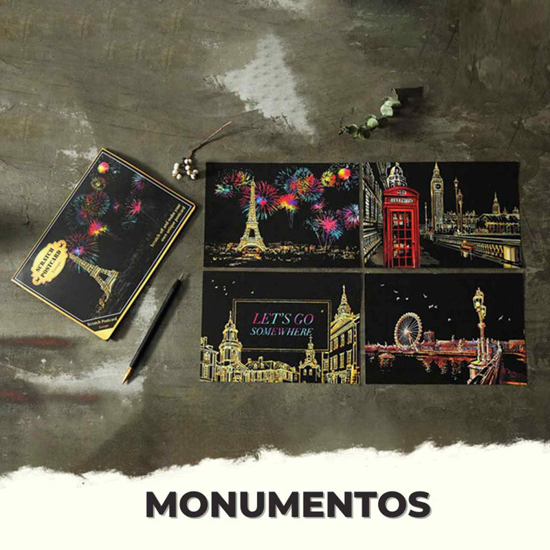Kit com 4 Telas de Desenhos Mágicos Lumier + Brinde Exclusivo