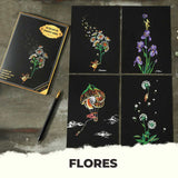 Kit 4 Flores + Caneta Mágica