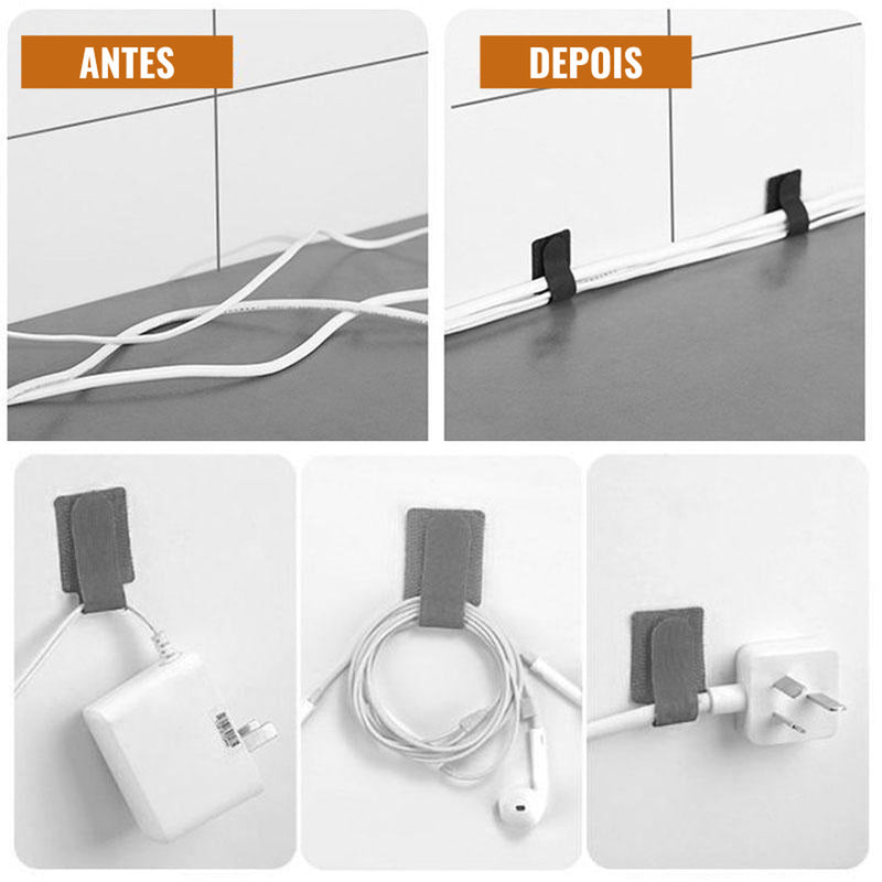VELCRO! - Organizador de Cabos Fivela de Velcro - Dupla Face 3m