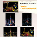 Kit com 4 Telas de Desenhos Mágicos Lumier + Caneta Exclusiva + (Frete Grátis)