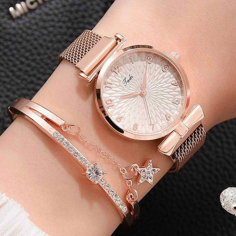 Relógio Feminino Royale + Pulseira Grátis - Frete Grátis