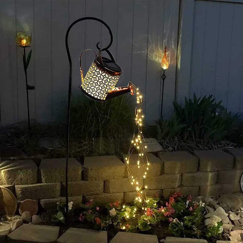 SOLARE® - Regador Encantado LEDs Solar + Suporte (Decorações, Jardins, Quintais)