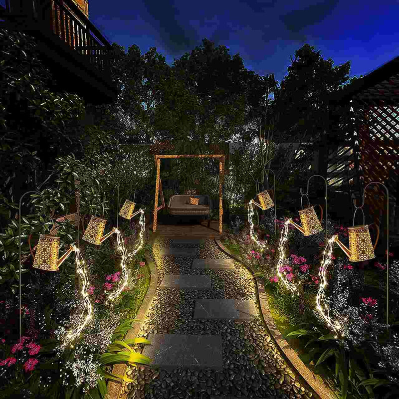 SOLARE® - Regador Encantado LEDs Solar + Suporte (Decorações, Jardins, Quintais)