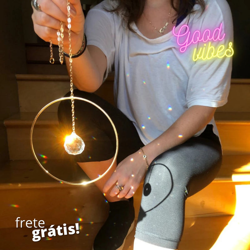 SunDesire - Pêndulo de Cristal Apanhador de Sol - Decoração Artesanal Brilhante
