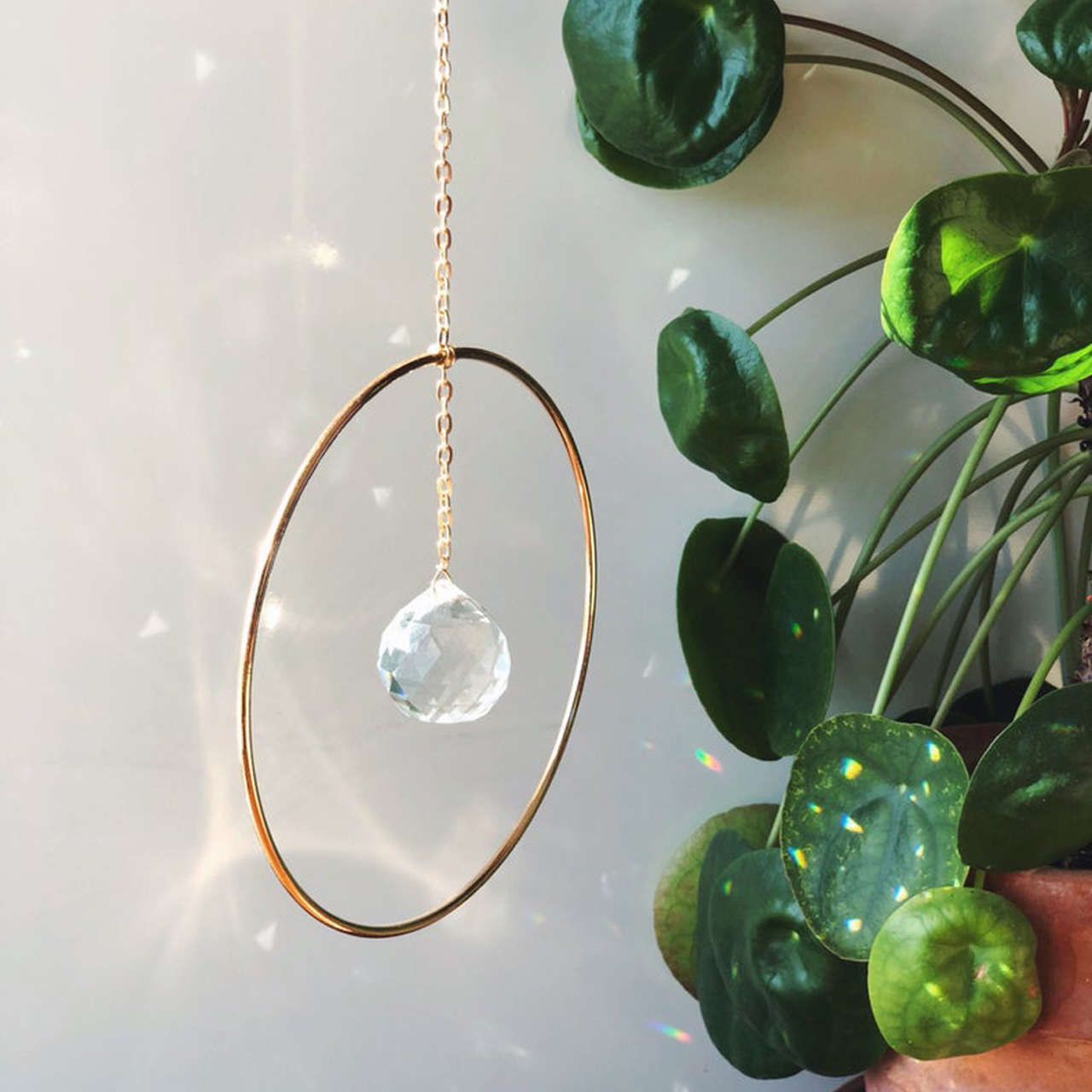 SunDesire - Pêndulo de Cristal Apanhador de Sol - Decoração Artesanal Brilhante