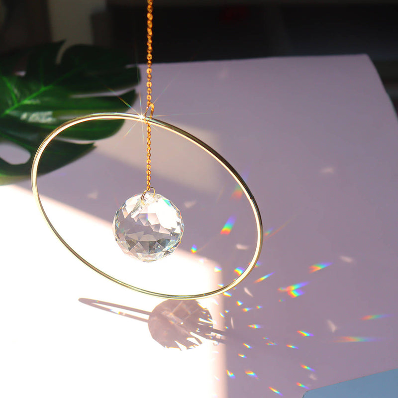 SunDesire - Pêndulo de Cristal Apanhador de Sol - Decoração Artesanal Brilhante