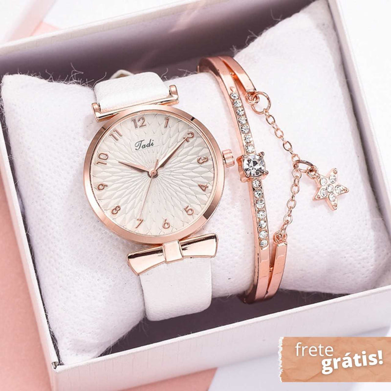 Relógio Feminino Royale + Pulseira Grátis - Frete Grátis