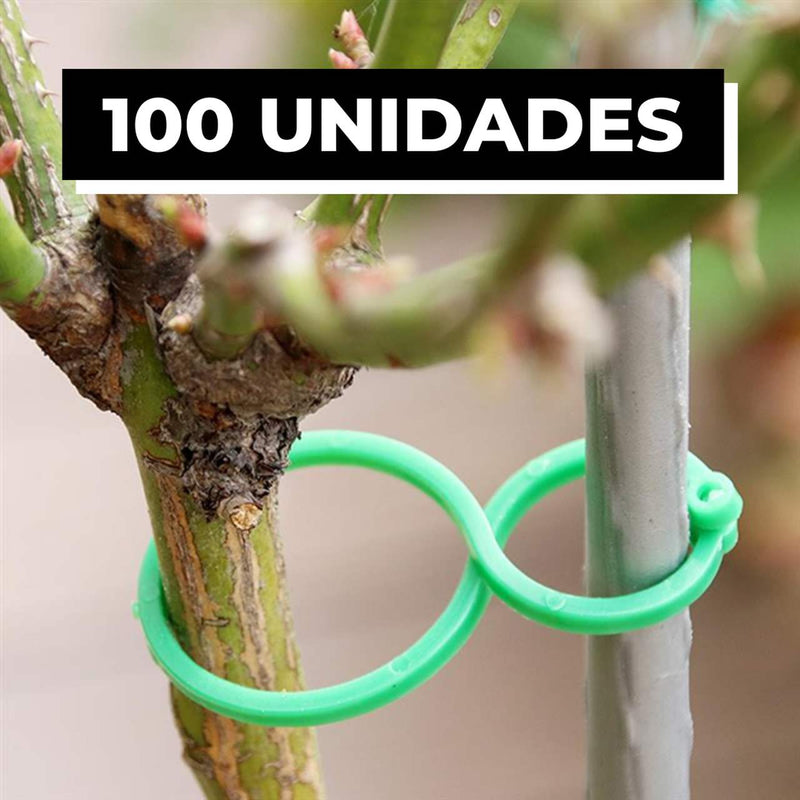 Clipes Suporte Para Plantas, Trepadeiras, Jardins - (Kit Promocional com 100 unidades)